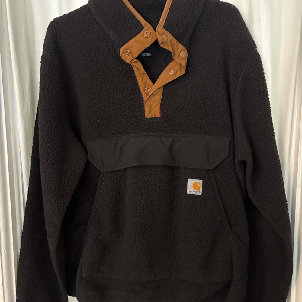 Carhartt Black Fleece with Tan Trim